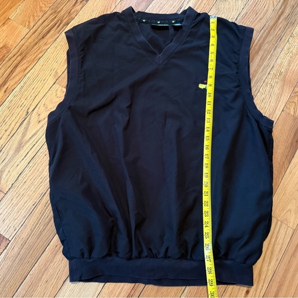 Masters Collection Golf Vest Mens Size XL Black Sleeveless Pullover Windbreaker - Picture 10 of 11